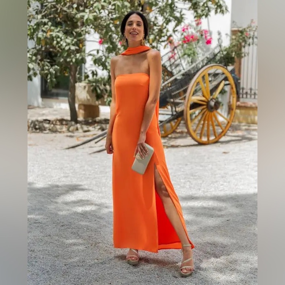 The-Are DRESS MRS. ARTEAGA - ORANGE